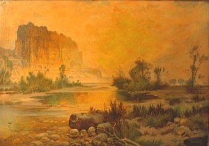 The Cliffs of Green River 1874