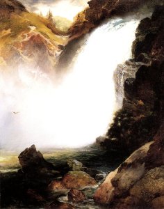 Landscape with Waterfall