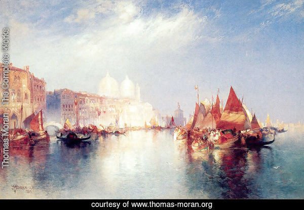 The Grand Canal by Thomas Moran | Oil Painting | thomas-moran.org